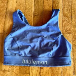 Lululemon periwinkle sports bra 10